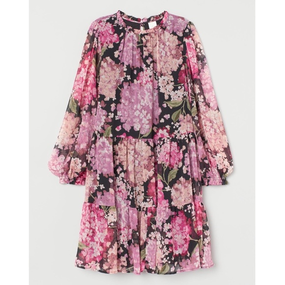 H&M Floral Chiffon Dress ✨LAST ONE*✨ - Picture 7 of 9